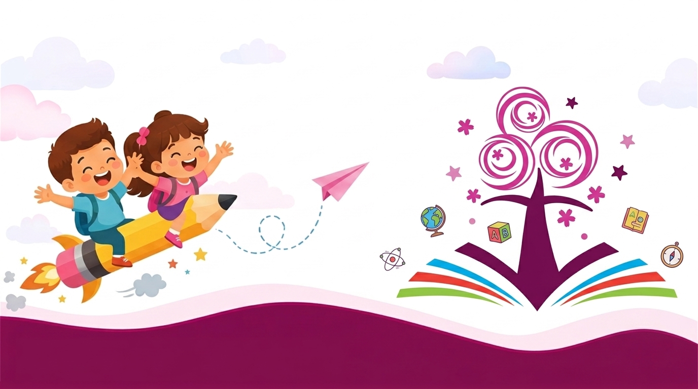 Blossom Play & Learn Footer Illustration